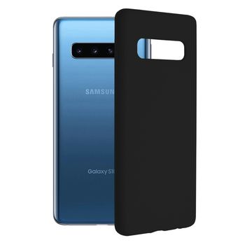 Husa premium techsuit - soft edge silicone - samsung galaxy s10 - black