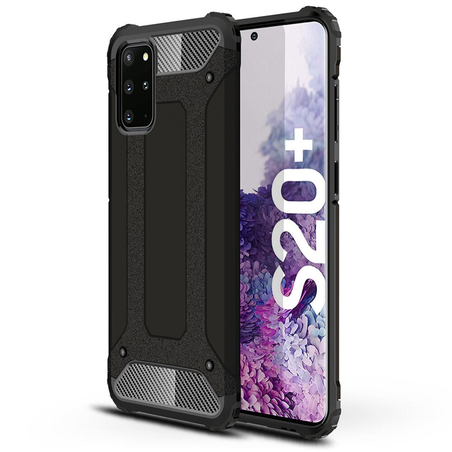 Husa Techsuit - Hybrid Armor - Samsung Galaxy S20 Plus - Black fotografia produsului