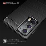 Husa Techsuit - Carbon Silicone - Motorola Moto Edge 20 - Black fotografia produsului View 2 S