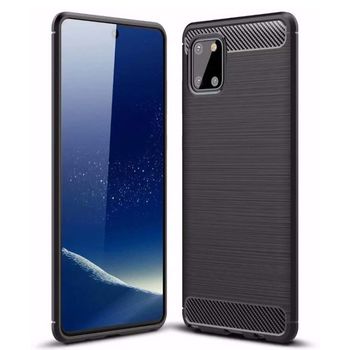 Husa techsuit - carbon silicone - samsung galaxy note 10 lite - black