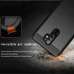 Husa Techsuit - Carbon Silicone - Xiaomi Redmi 9 - Black fotografia produsului View 3 S