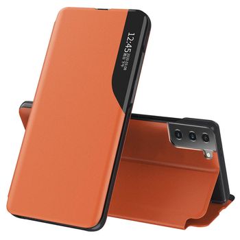 Husa tip carte Techsuit – eFold Series – Samsung Galaxy S21 – Orange elefant.ro imagine noua 2022