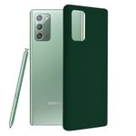 Husa premium Techsuit - Soft Edge Silicone - Samsung Galaxy Note 20 - Dark Green fotografia produsului