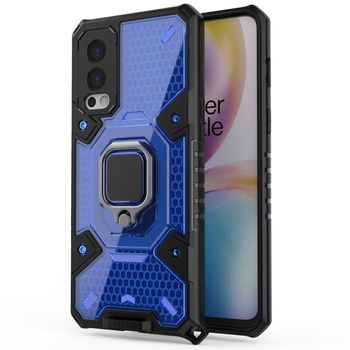 Husa techsuit - honeycomb armor - oneplus nord 2 5g - albastru