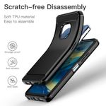 Husa Techsuit - Carbon Silicone - Nokia XR20- Black fotografia produsului View 2 S