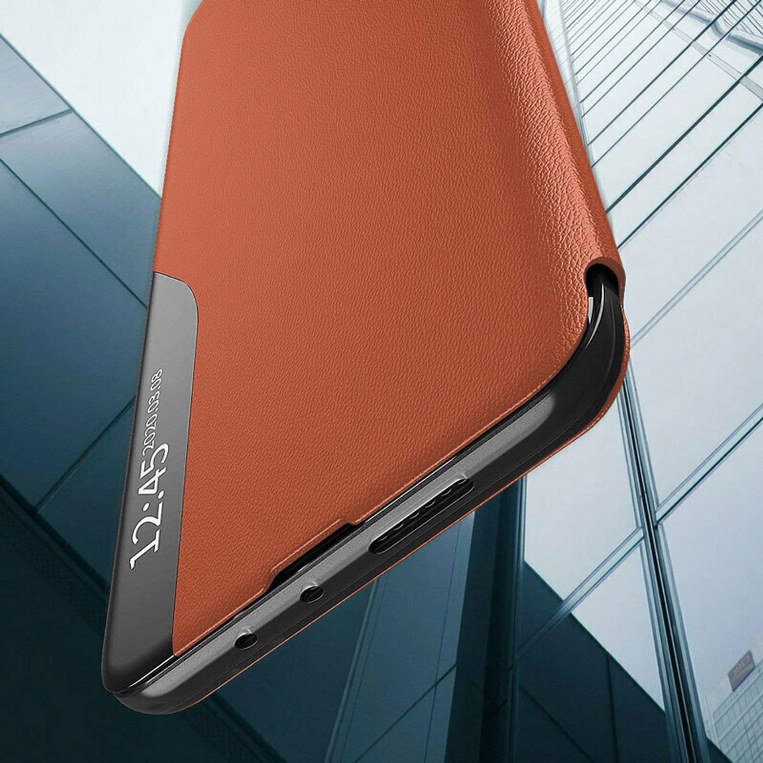 Husa tip carte Techsuit - eFold Series - Xiaomi Note 11 Pro - Orange fotografia produsului View 2 L