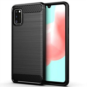 Husa techsuit - carbon silicone - samsung galaxy a41 - black