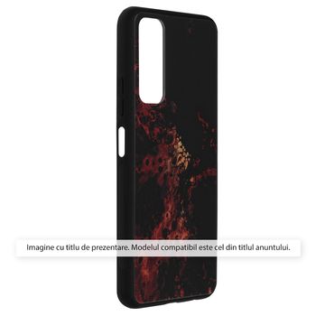 Husa cu spate din sticla techsuit - glaze series - samsung galaxy s22 - red nebula