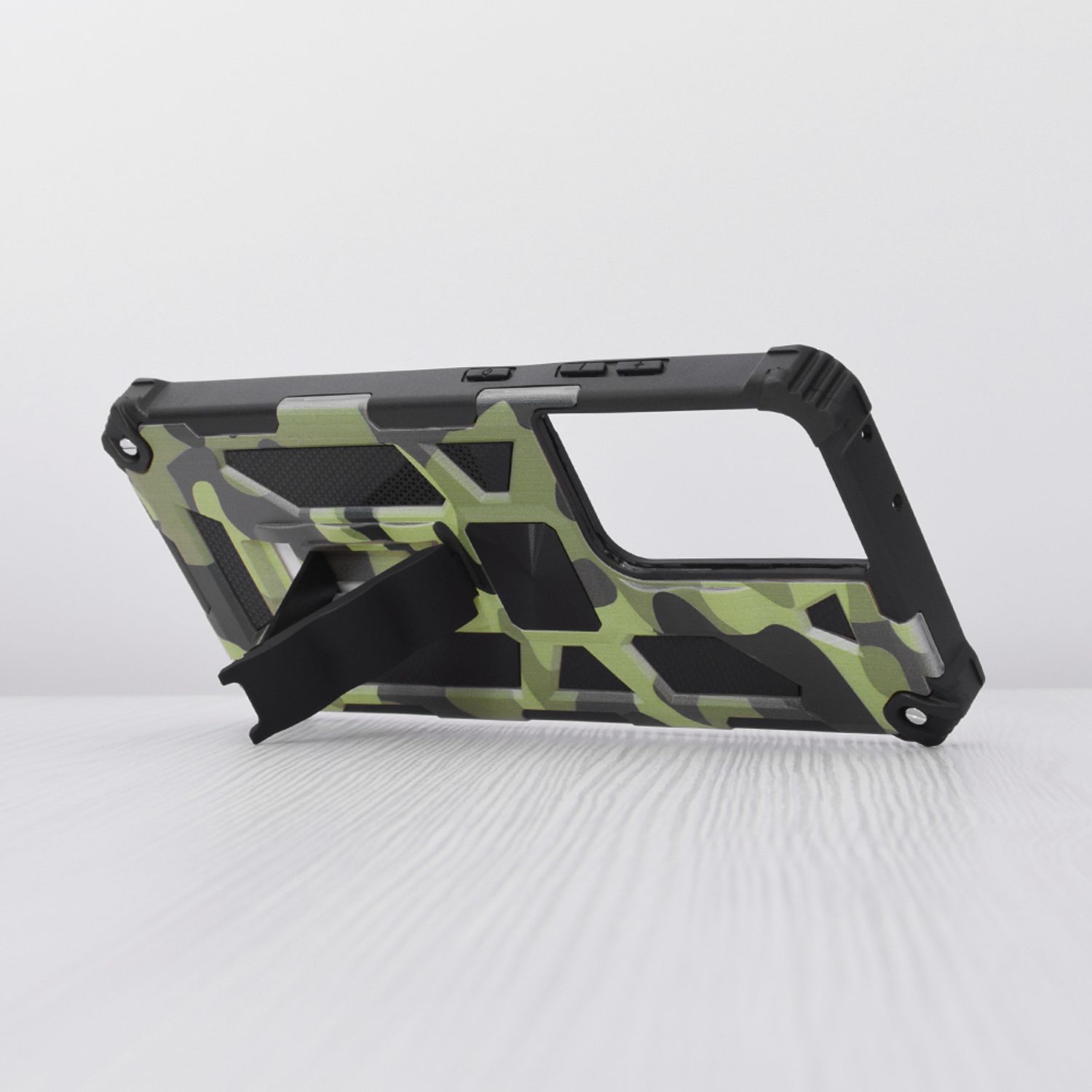 Husa antisoc Techsuit - Blazor Series - Samsung Galaxy S21 Ultra - Camo Lime fotografia produsului View 2 L