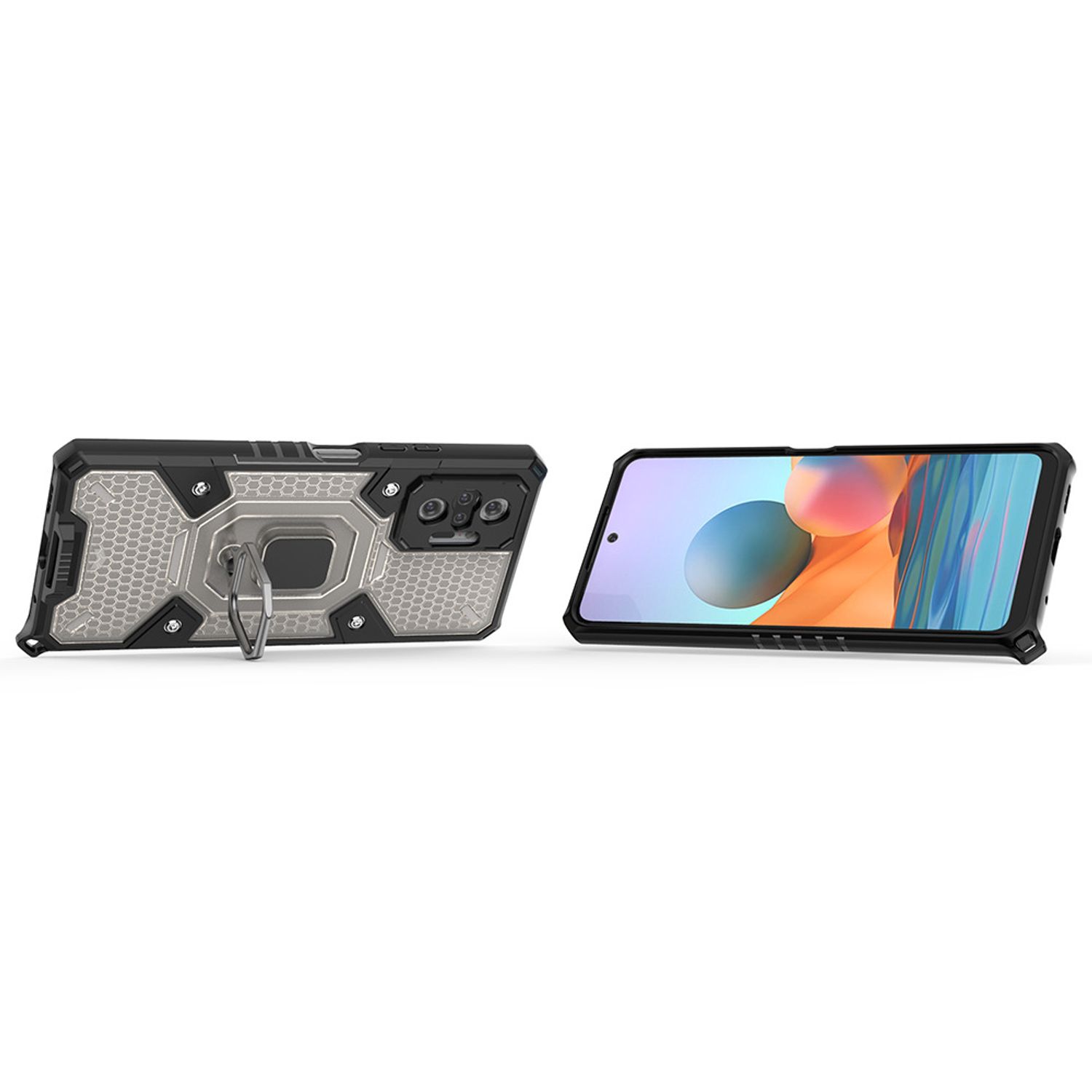 Husa Techsuit - Honeycomb Armor - Xiaomi Redmi Note 10 Pro - negru fotografia produsului View 2 L