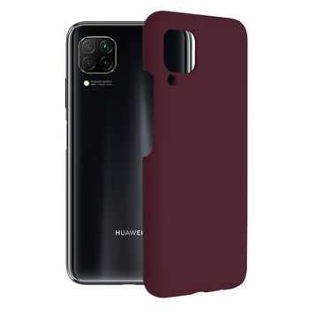 Husa premium techsuit - soft edge silicone - huawei p40 lite - plum violet