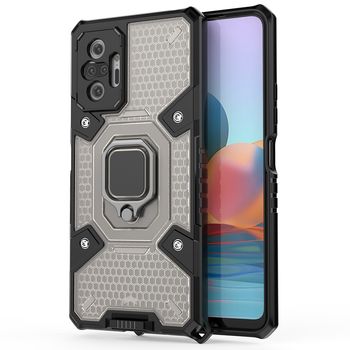 Husa techsuit - honeycomb armor - xiaomi redmi note 10 pro - negru