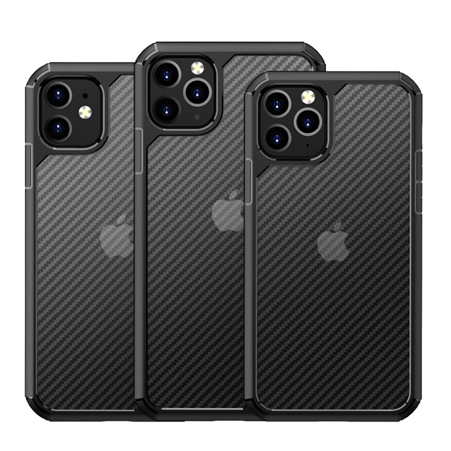 Husa premium Techsuit - CarbonFuse - iPhone 11 - Black fotografia produsului View 2 L