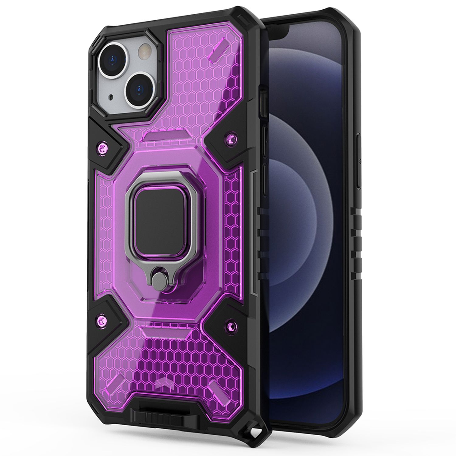Husa Techsuit - Honeycomb Armor - iPhone 13 Mini - violet fotografia produsului