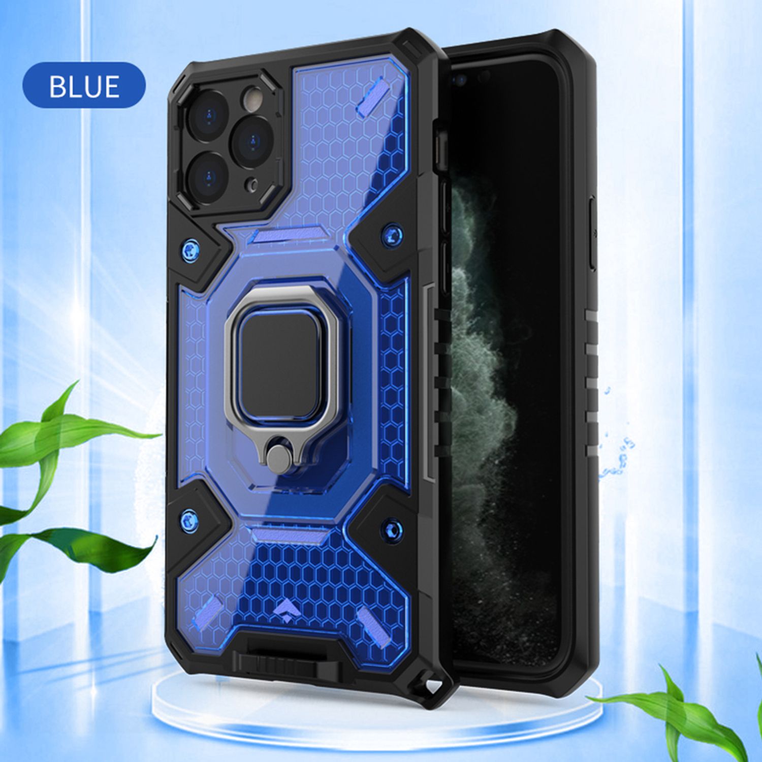 Husa Techsuit - Honeycomb Armor - iPhone 11 Pro - albastru fotografia produsului View 2 L