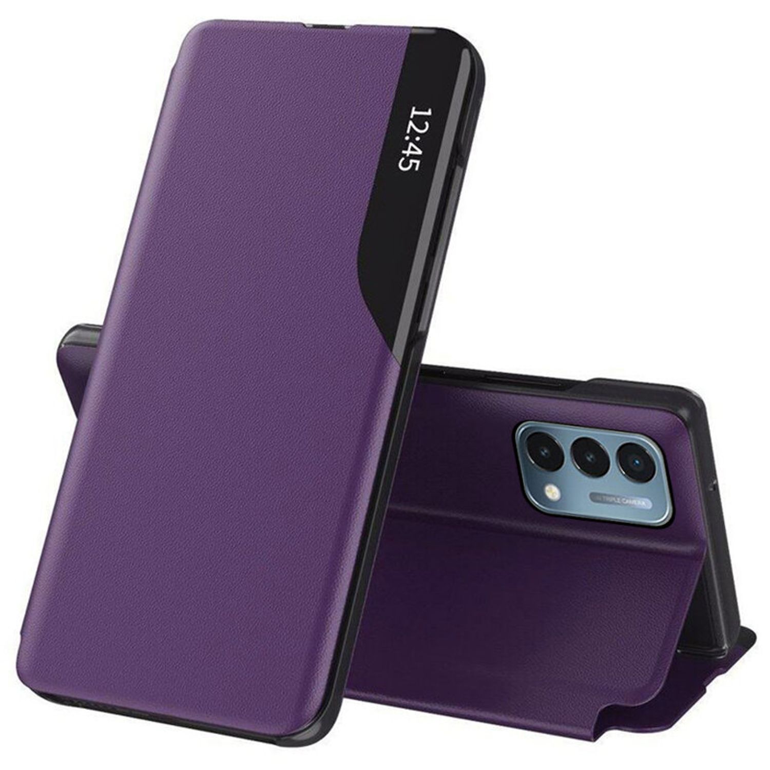 Husa tip carte Techsuit - eFold Series - Oneplus Nord N200 5G - Purple fotografia produsului