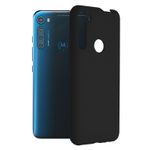 Husa premium Techsuit - Soft Edge Silicone - Motorola One Fusion Plus - Black fotografia produsului