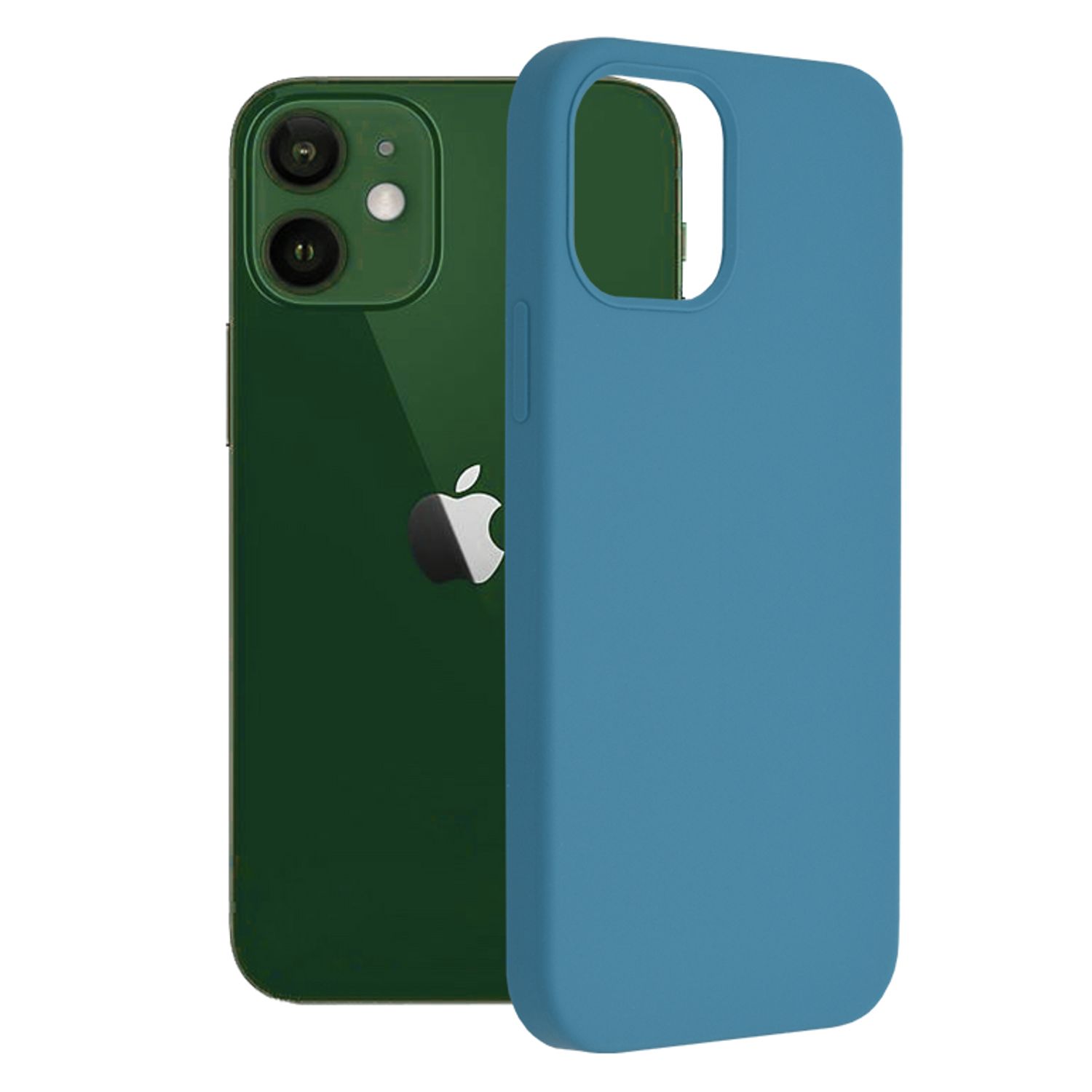 Husa premium Techsuit - Soft Edge Silicone - iPhone 12 / 12 Pro - Denim Blue fotografia produsului