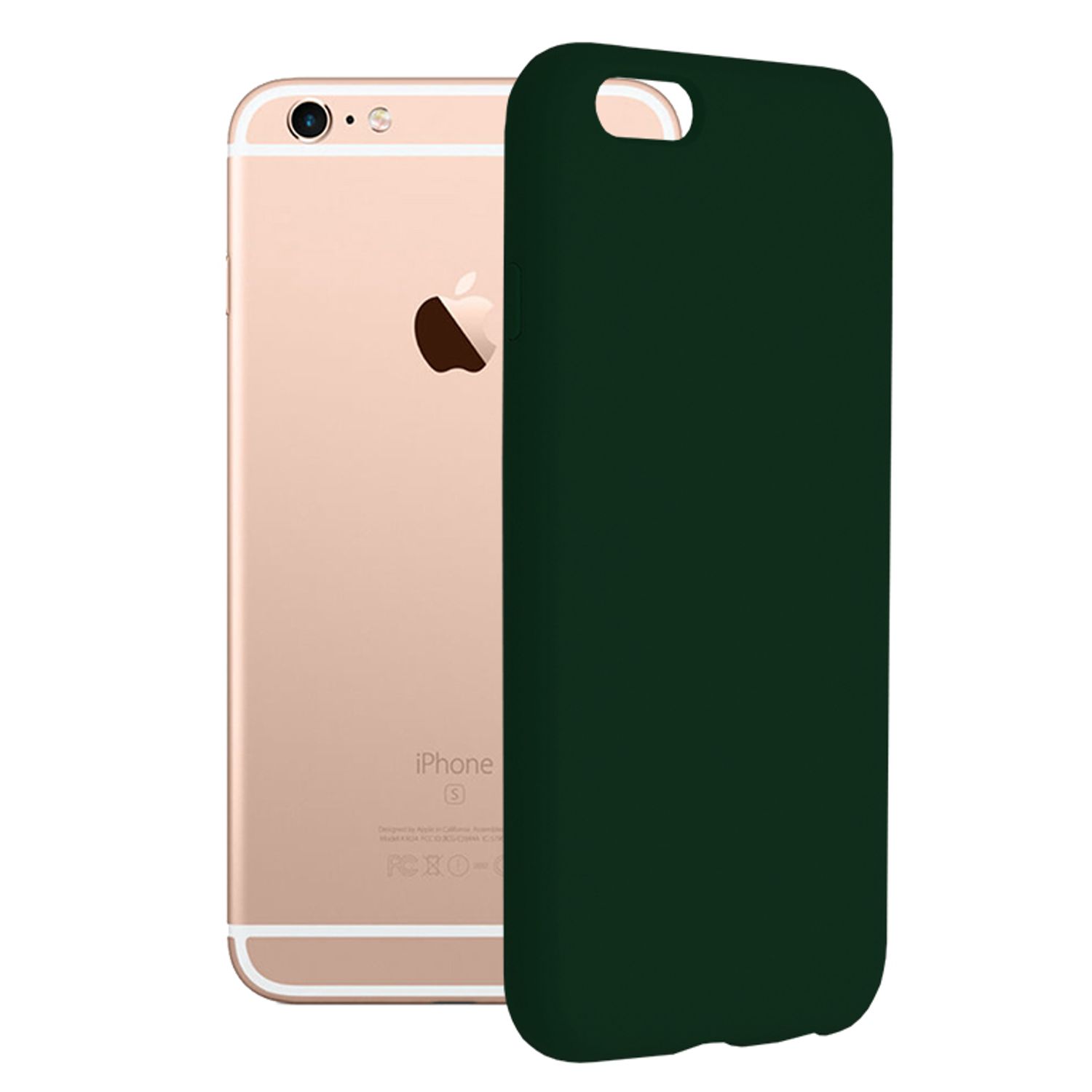 Husa premium Techsuit - Soft Edge Silicone - iPhone 6 / 6S - Dark Green fotografia produsului