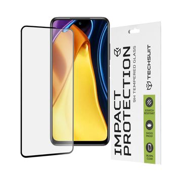 Folie sticla xiaomi poco m3 pro 5g / 4g,full cover, full glue glass, black