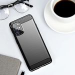 Husa Techsuit - Carbon Silicone - OnePlus 8T - Black fotografia produsului View 3 S