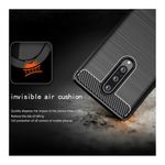 Husa Techsuit - Carbon Silicone - OnePlus 8 - Black fotografia produsului View 2 S