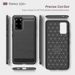 Husa Techsuit - Carbon Silicone - Samsung Galaxy S20 Plus - Black fotografia produsului View 3 S