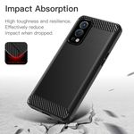 Husa Techsuit - Carbon Silicone - Oneplus Nord 2 5G  - Black fotografia produsului View 2 S