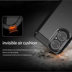 Husa Techsuit - Carbon Silicone - Huawei P50 - Black fotografia produsului View 3 S