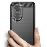 Husa Techsuit - Carbon Silicone - Huawei P50 - Black fotografia produsului View 2 S