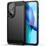 Husa Techsuit - Carbon Silicone - Huawei P50 - Black fotografia produsului