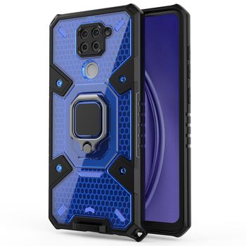 Husa techsuit - honeycomb armor - xiaomi redmi note 9 - albastru