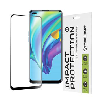Folie sticla oppo reno 4 lite,full cover, full glue glass, black