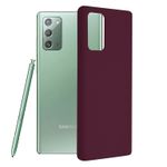 Husa premium Techsuit - Soft Edge Silicone - Samsung Galaxy Note 20 - Plum Violet fotografia produsului