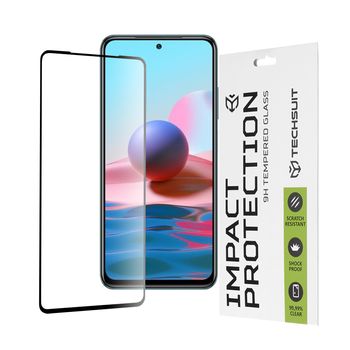 Folie sticla xiaomi redmi note 10 / 10s,full cover, full glue glass, black