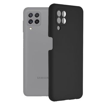 Husa premium techsuit - soft edge silicone - samsung galaxy a22 4g - black