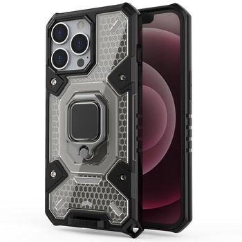 Husa techsuit - honeycomb armor - iphone 13 pro - negru