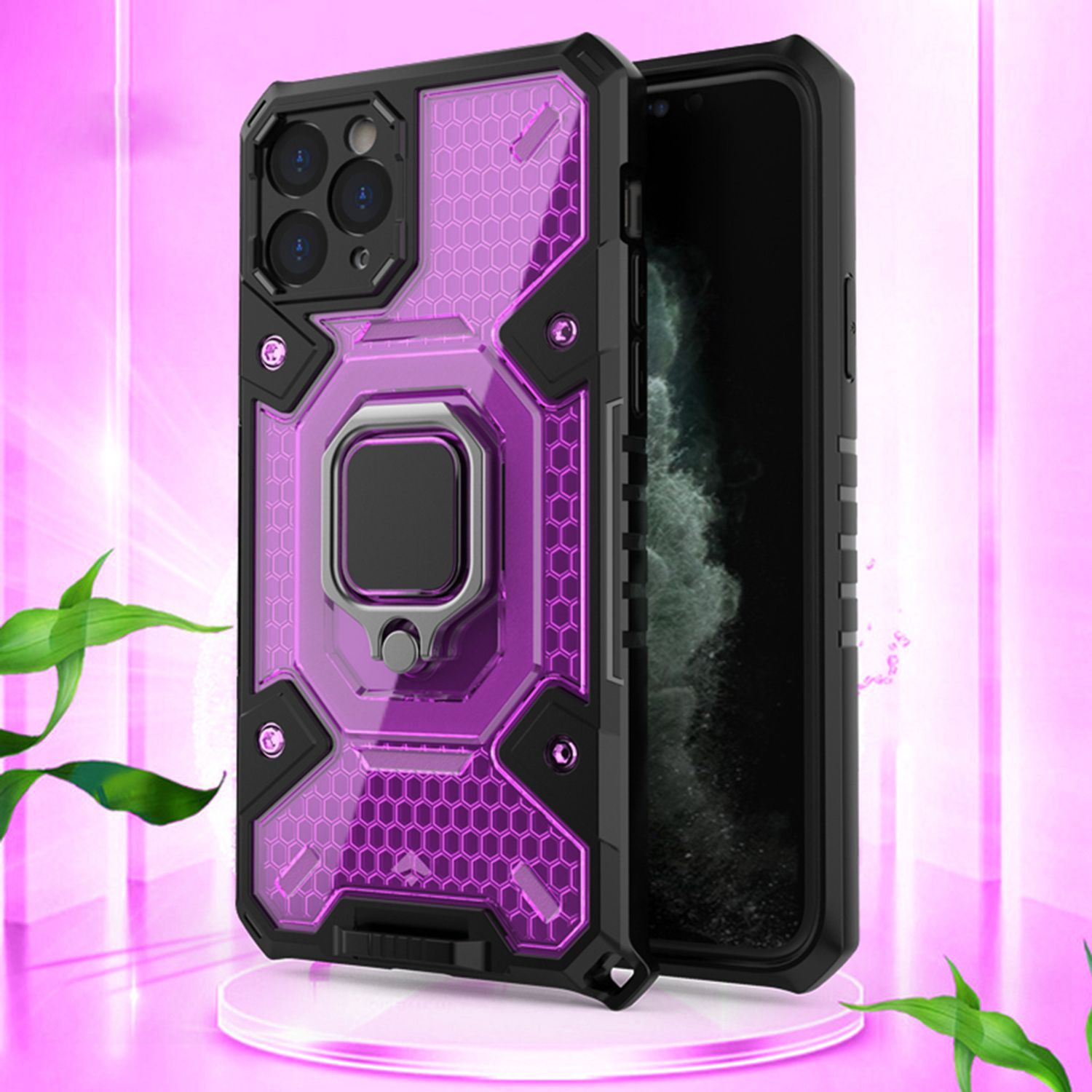 Husa Techsuit - Honeycomb Armor - iPhone 11 Pro - violet fotografia produsului View 2 L