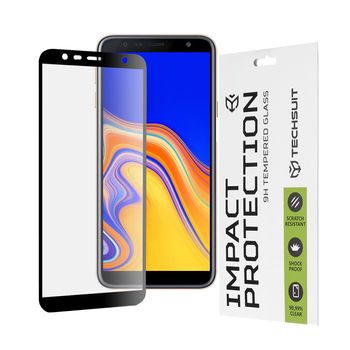 Folie sticla samsung galaxy j4 plus / j6 plus,full cover, full glue glass, black