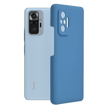 Husa premium techsuit - soft edge silicone - xiaomi redmi note 10 pro - denim blue