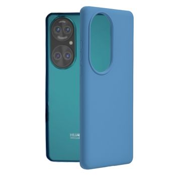 Husa premium techsuit - soft edge silicone - huawei p50 pro - denim blue