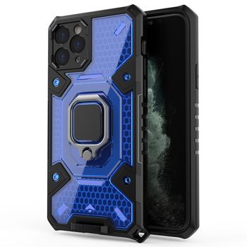 Husa techsuit - honeycomb armor - iphone 11 pro max - albastru