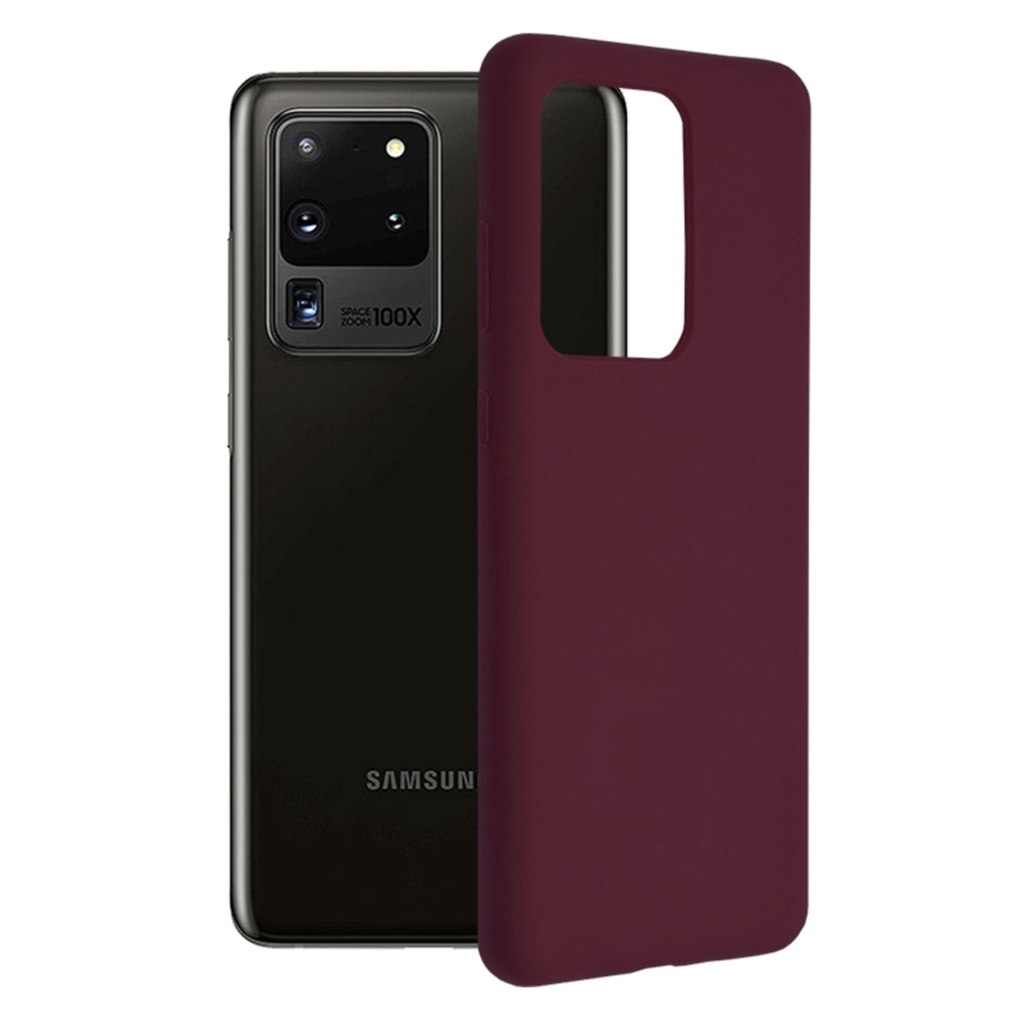 Husa premium Techsuit - Soft Edge Silicone - Samsung Galaxy S20 Ultra - Plum Violet fotografia produsului