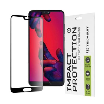 Folie sticla huawei p20 pro,full cover, full glue glass, black