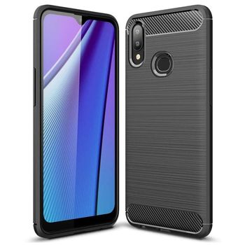 Husa techsuit - carbon silicone - samsung galaxy a10s / m01s - black