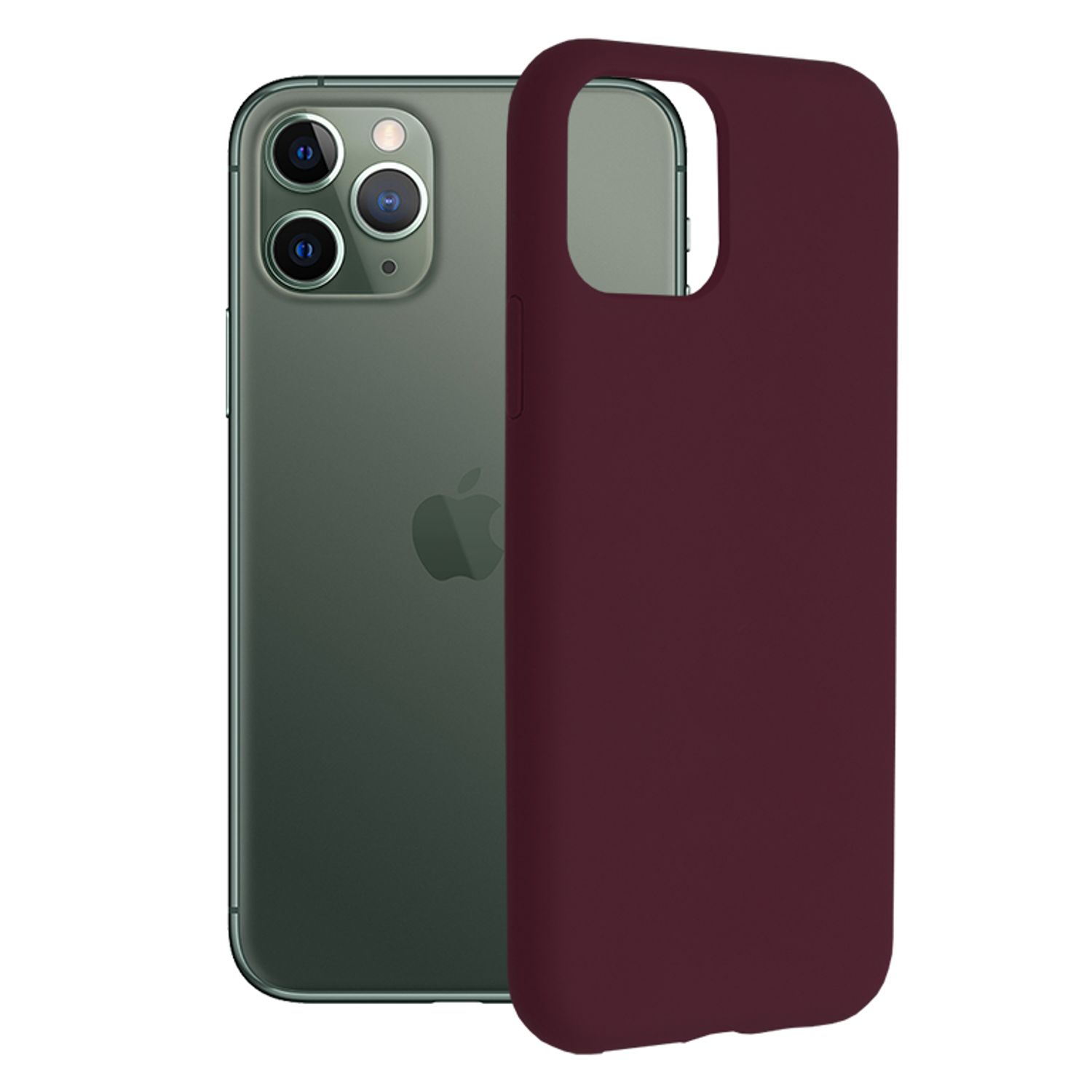Husa premium Techsuit - Soft Edge Silicone - iPhone 11 Pro - Plum Violet fotografia produsului