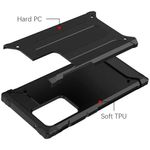 Husa Techsuit - Hybrid Armor - Samsung Galaxy Note 20 Ultra - Black fotografia produsului View 3 S