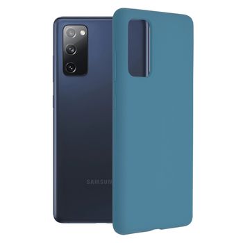 Husa premium techsuit - soft edge silicone - samsung galaxy s20 fe - denim blue
