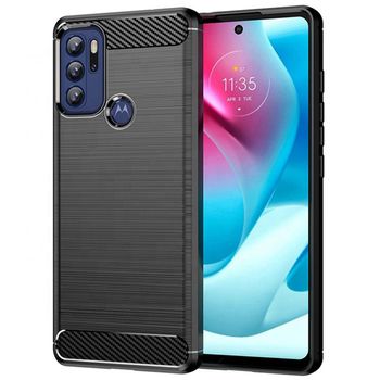Husa techsuit - carbon silicone - motorola moto g60s - black
