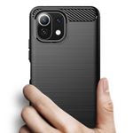 Husa Techsuit - Carbon Silicone - Xiaomi Mi 11 Lite - Black fotografia produsului View 2 S
